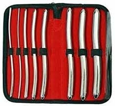 Double End, Stainless Steel, Dilators, 8 Pcs set