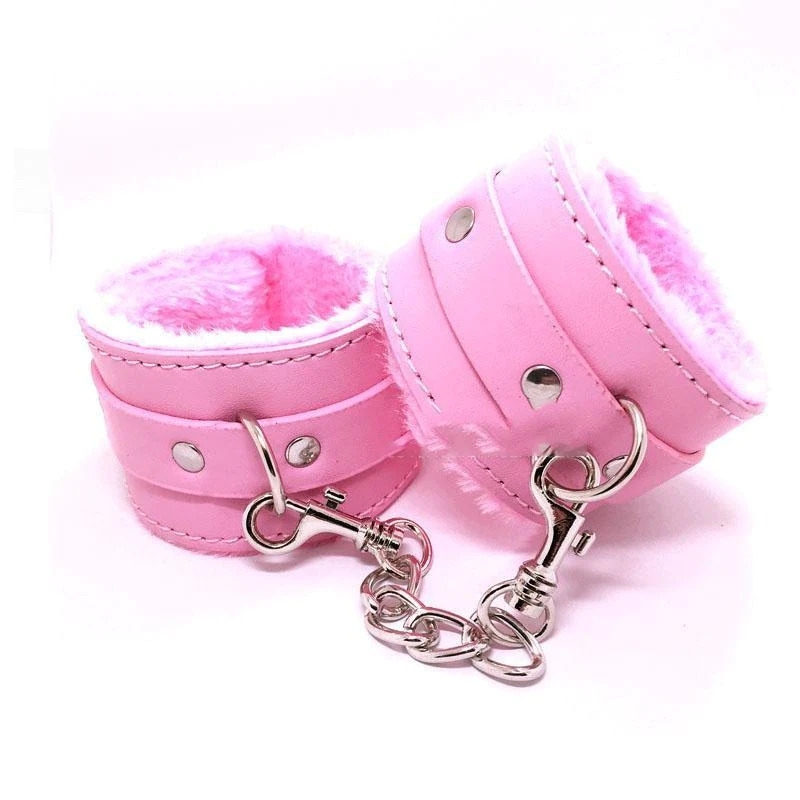 Pink Leather Cuff