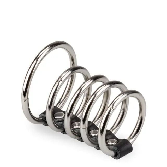 Five Loop Metal Cock Rings